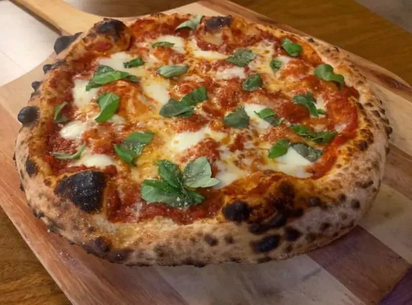 Classic Margherita pizza